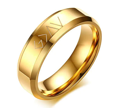 Stainless Steel Christian Scripture Ring