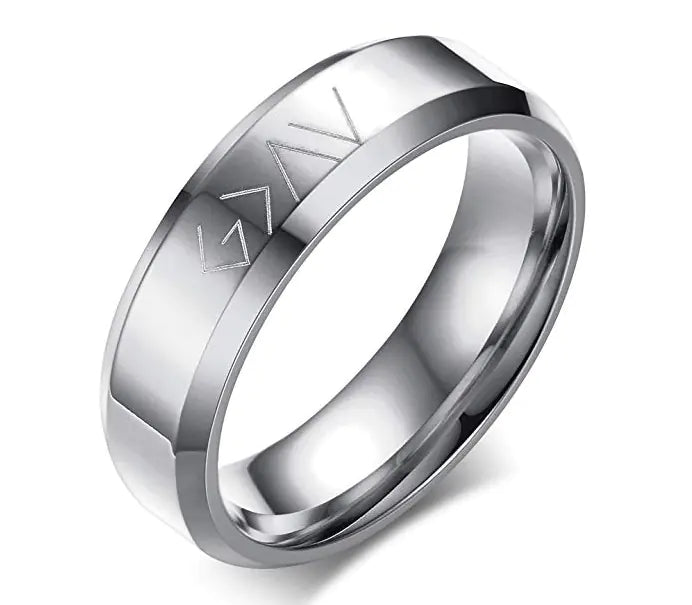 Stainless Steel Christian Scripture Ring