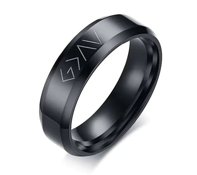 Stainless Steel Christian Scripture Ring