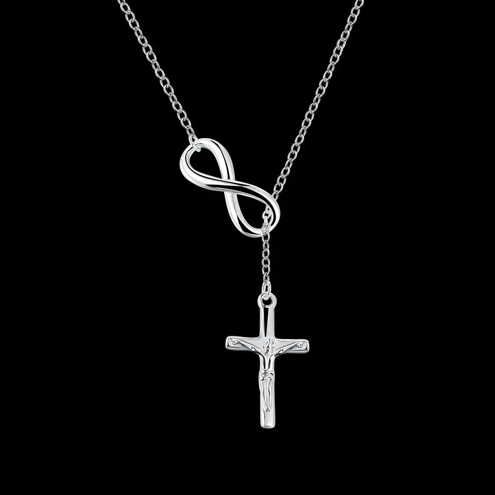 Fashionable Jesus Cross Necklace with Pendant