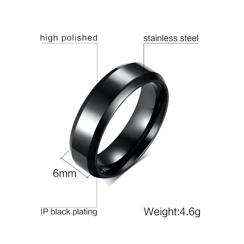 Stainless Steel Christian Scripture Ring