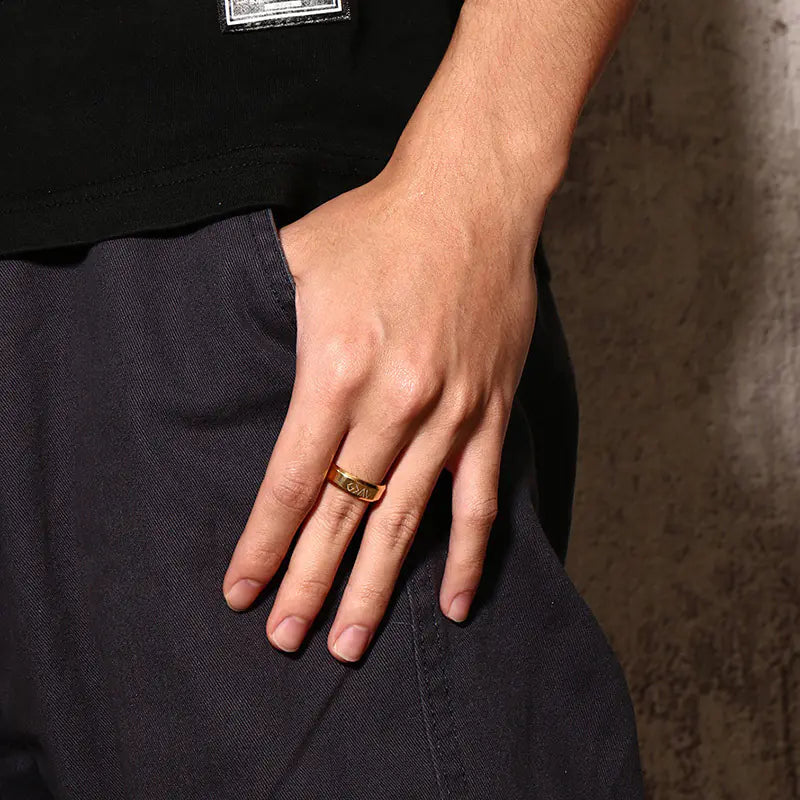 Stainless Steel Christian Scripture Ring