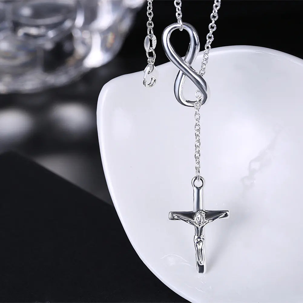 Fashionable Jesus Cross Necklace with Pendant