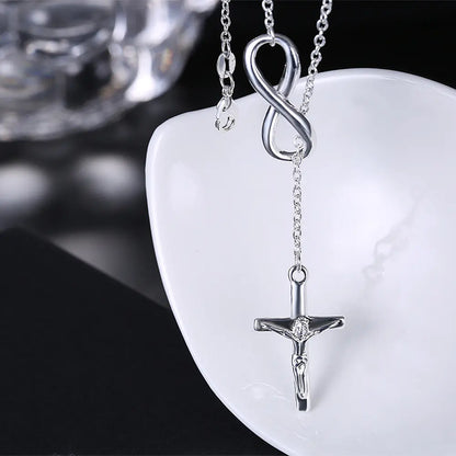 Fashionable Jesus Cross Necklace with Pendant